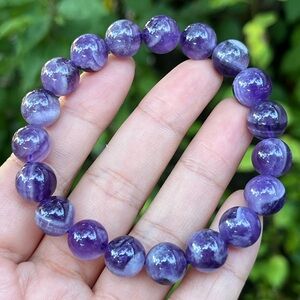 10.5mm‎ stretchable dream amethyst bracelet